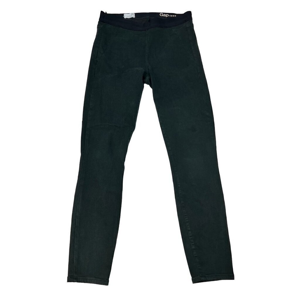 Gap 1969 Women’s Mid Rise Resolution Legging Pants Green/Black Size 29 Waist